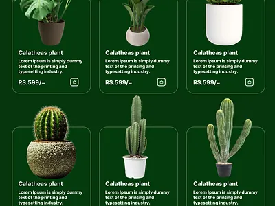 Plants Selling Website design figma ux website