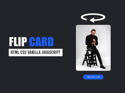 Flip Card Animation on Click css css3 divinectorweb flip card animation frontend html html5 javascript webdesign