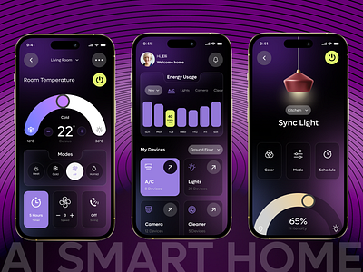 IoT Smart Home Mobile App connecteddevices digitaldesign futureoftech home automation home monitor homecontrol interactivedesign iotdesign mobile app monitoring nextgentech remote control seamlessexperience smart devices smarthomeapp smarthometech smarthomeui smartliving techinnovation uxuidesign