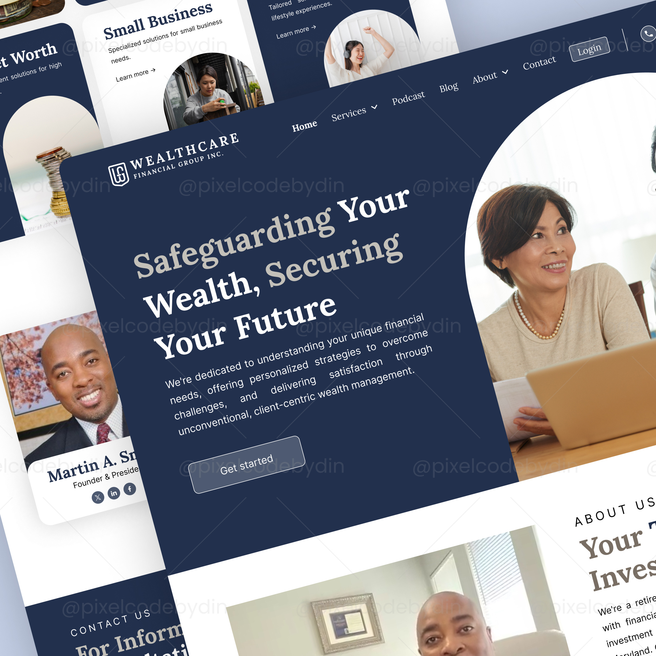 💰 Wealthcare - Website Design cleandesign design financialeducation trustworthyux ui uidesign uiuxdesign userexperience userfriendlydesign userinterface uxdesign webdesign websitedesign
