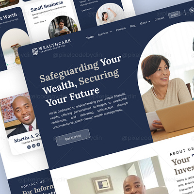 💰 Wealthcare - Website Design cleandesign design financialeducation trustworthyux ui uidesign uiuxdesign userexperience userfriendlydesign userinterface uxdesign webdesign websitedesign