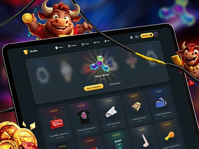 CSGO Gambling betting betting platform case battles casino casino dashboard crypto csgo online gambling gaming online casino open case skins gambling spin ui user interface design ux web web design web gambling