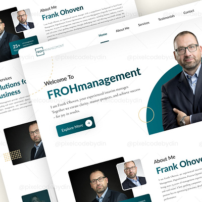 📈 FROH Management - Website Design branding businessoptimization cleandesign design ui uidesign uiuxdesign userexperience userfriendlydesign userinterface uxdesign webdesign websitedesign