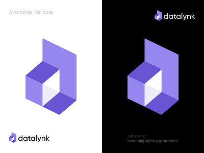 Design 'd' Logo for AI-Powered Data Solutions ai logo branding company d letter logo d logo data logo data management letter d mark modern logo purple logo small businesses symbol tech logo ui