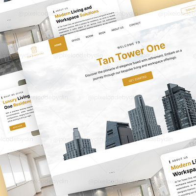 🏢 Tan Tower One - Website Design branding cleandesign design exclusiveapartments ui uidesign uiuxdesign userexperience userfriendlydesign userinterface uxdesign webdesign websitedesign