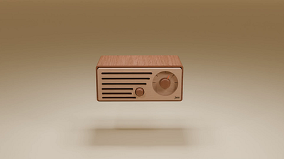 FM Radio - Blender 3d 3d modeling blender blender 3d fm radio product design radio