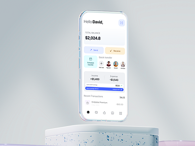 Finance Mobile App Design ai app design finance mobile app product savings send money ui ux