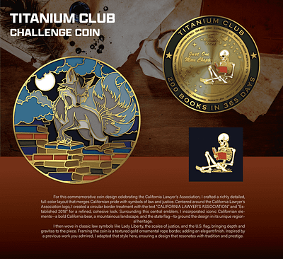 TITANIUM CLUB CHALLENGE COIN 3d animation branding coin crypto design graphic design illustration logo ui