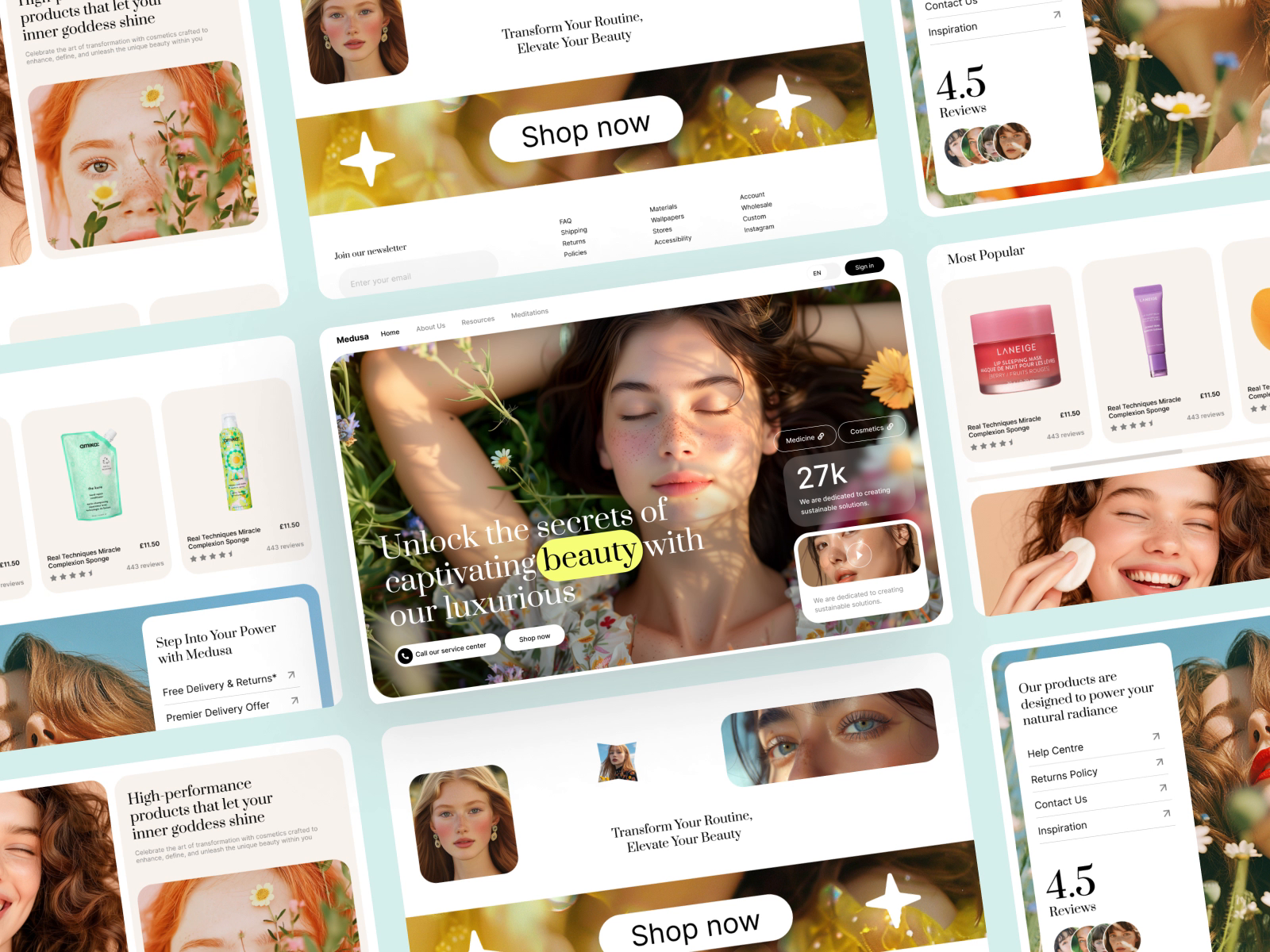 Example of Beauty and Cosmetics Website