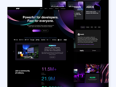 Landing Page - Dark Mode