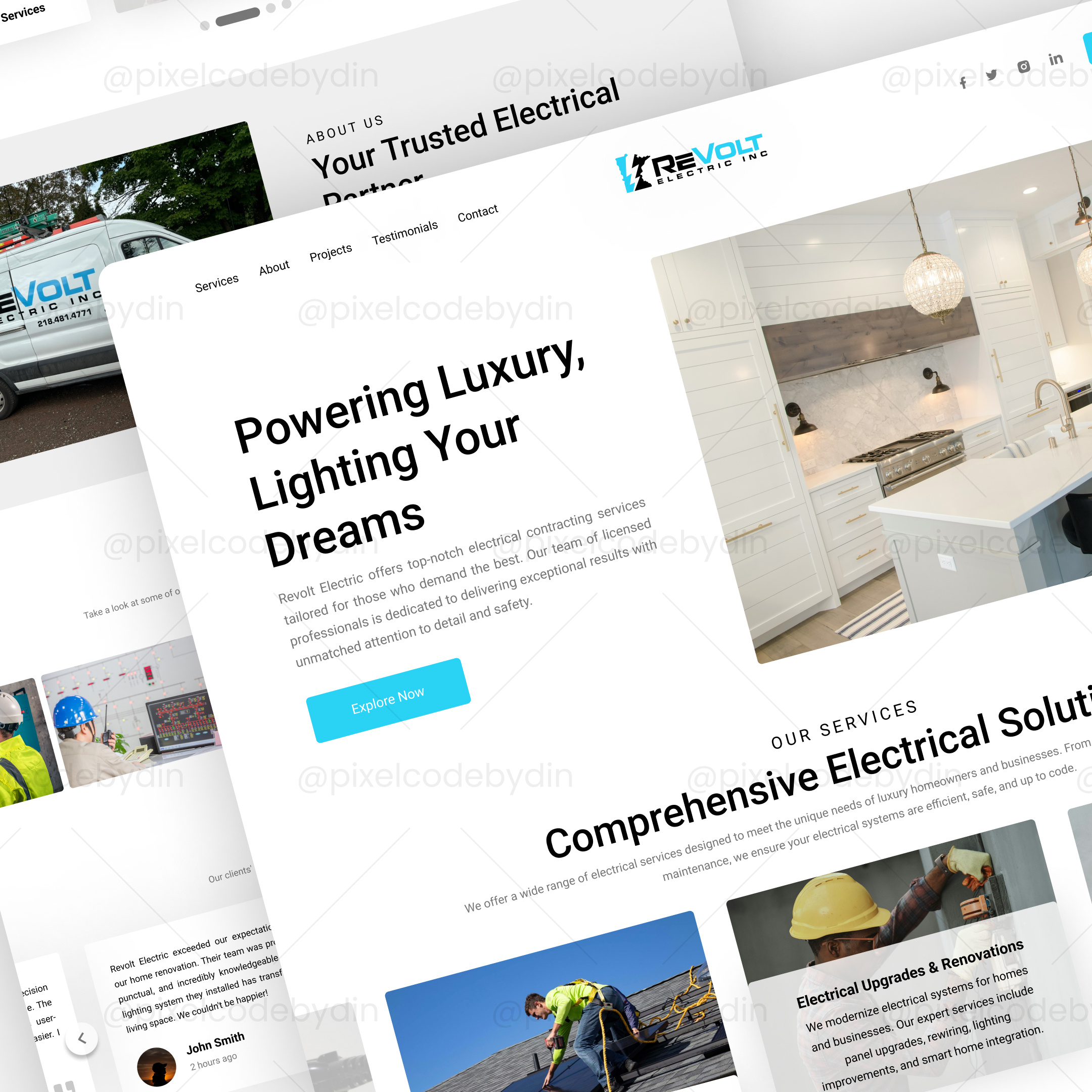 ⚡ Revolt Electric - Website Design branding cleandesign design professionalservices ui uidesign uiuxdesign userexperience userfriendlydesign userinterface uxdesign webdesign websitedesign