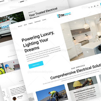 ⚡ Revolt Electric - Website Design branding cleandesign design professionalservices ui uidesign uiuxdesign userexperience userfriendlydesign userinterface uxdesign webdesign websitedesign