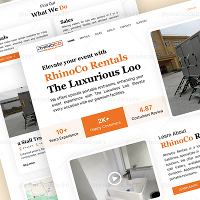 🚽 RhinoCo Rentals - Website Design branding cleandesign design eventfacilities ui uidesign uiuxdesign userexperience userfriendlydesign userinterface uxdesign webdesign websitedesign