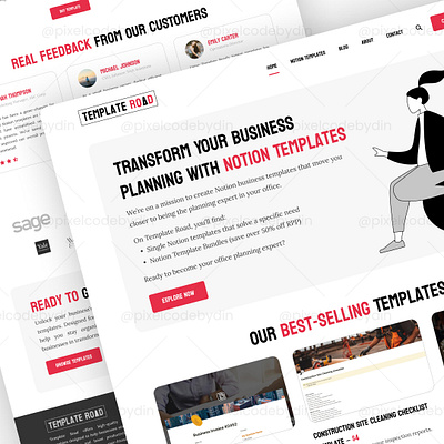 📝 Template Road - Website Design branding cleandesign design notionforwork ui uidesign uiuxdesign userexperience userfriendlydesign userinterface uxdesign webdesign websitedesign