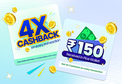 ADS~ Cashback ads app branding cashback graphic design offers