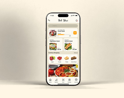 Diet Store App app branding concept design graphic design ui web design