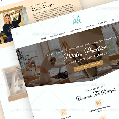 🧘‍♀️ Pilates Practice - Website Design branding cleandesign design fitnesstraining ui uidesign uiuxdesign userexperience userfriendlydesign userinterface uxdesign webdesign websitedesign