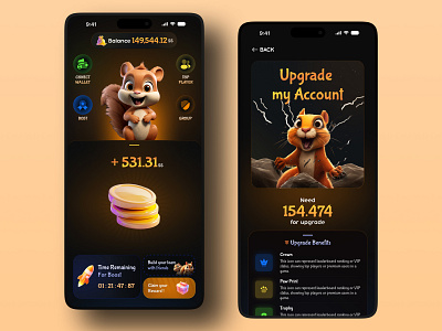 Telegram Game _ Tap2Earn 2d game art blockchain game casual game casual mobile game clicker game crypto game game app game design game interface game u gaming indie game mini game mobile game product design tap to earn telegram game uiux user interface web3 game