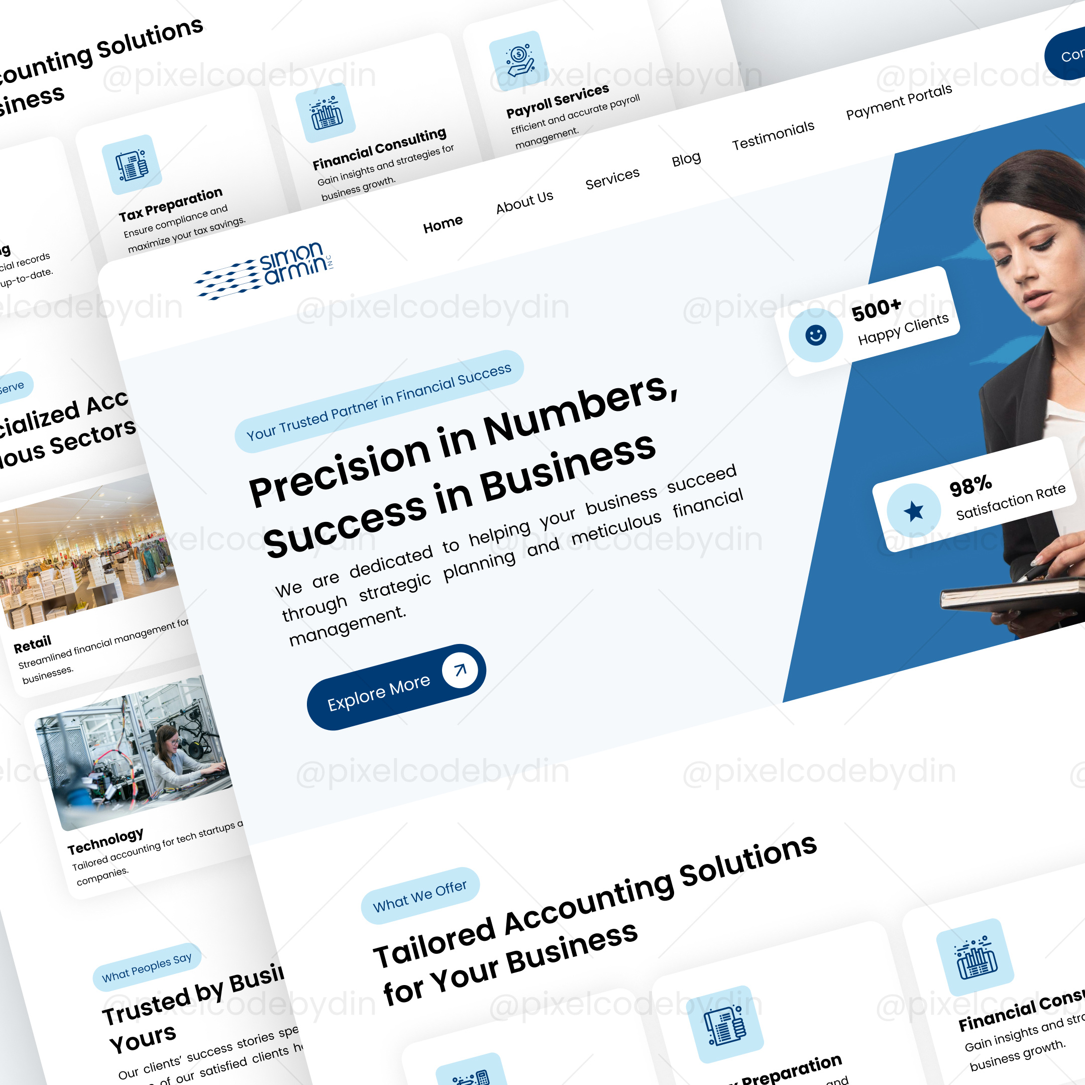 📊 Simon Armin - Website Design branding cleandesign design financialsuccess ui uidesign uiuxdesign userexperience userfriendlydesign userinterface uxdesign webdesign websitedesign