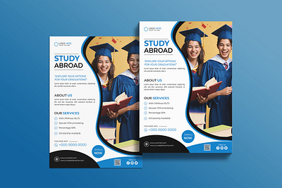 Educational Flyer design admission branding brochure business creative design educationalflyer flyer flyerdesign flyers graphic design leaflet school study abroad university varsity