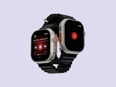 Apple Watch Music App UI | Seamless Minimal Design applewatch product design ui uishowcase uiux ux watchui