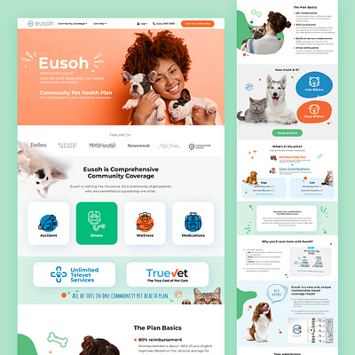 Website Design EU designer dog figma modern pet ui ux website xd