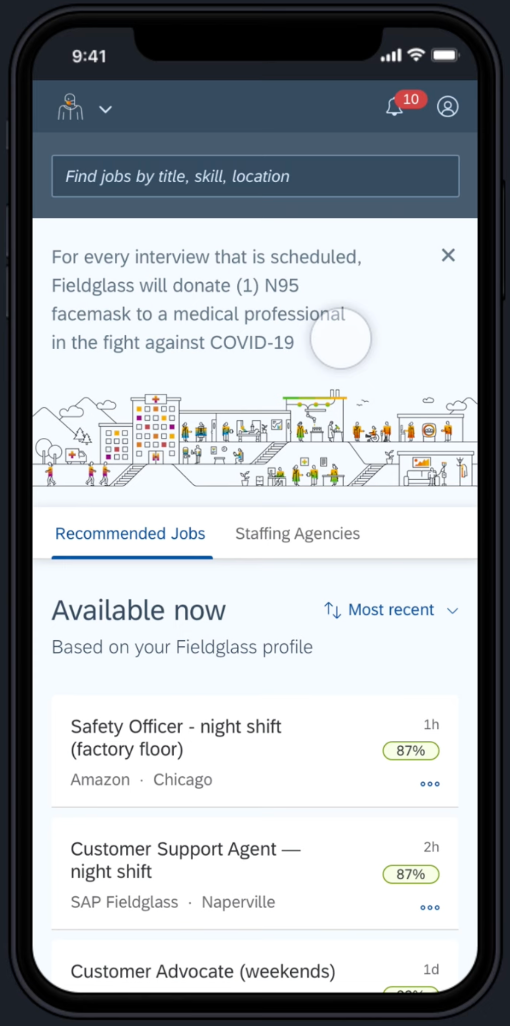 Healthcare staffing app ai b2b figma healthcare hr interaction design mobile product designer prototype sap staffing ui ux ux designer