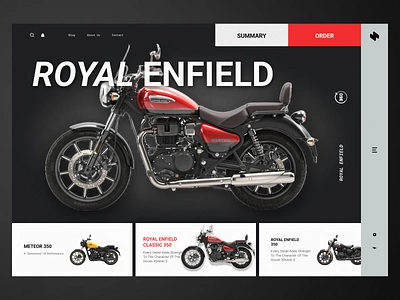 Bike Website Design bicycle bike website clean design ebike ecommerce electri landingpage luxary bike minimal motor bike motorcycle royal enfield ui ui design web website