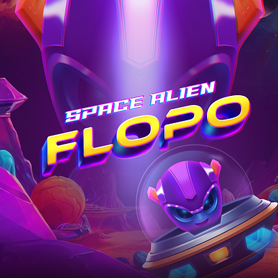 Flopo IGaming Game Character And Logo Design branding concept design futuristic graphic design illustration logo ui