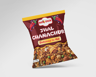 Jhal Chanachur Packaging Design chanachur design chanachur packaging design graphic design label packaging desigmn product design