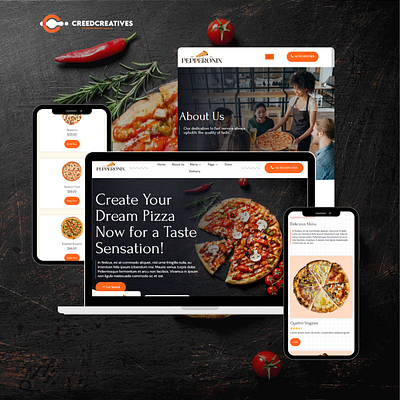 Crafting Pizza Perfection 🍕✨ branding landingpage landingpagedesign ui ux website