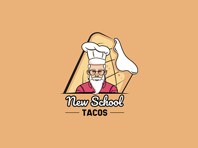 Logo New School Tacos brand branding creative design graphic design illustration logo logotype ui visualidentity