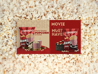 Movie Theatre Popcorn - Packaging brand narrative branding cinema design graphic design label logo movie packaging product snack