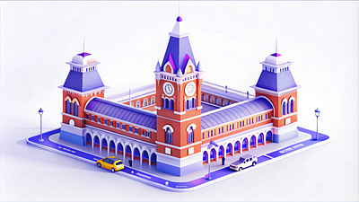 Chennai Central! 2danimation 3d branding design graphic design illustration ui vector