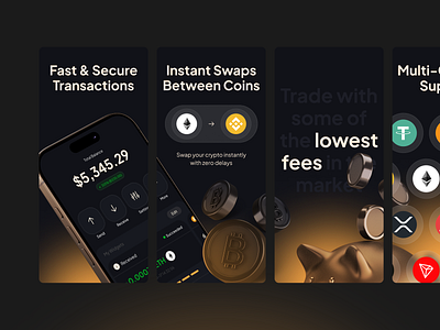 App Store Images | Crypto Wallet app store branding crypto crypto wallet defi design ethereum google play images logo ui ux web