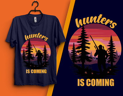 mountain hunters illustration t shirt design apparel apparel design branding graphic design illustration shirt design t shirt t shirt design typography