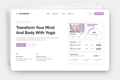 Yoga Training Website UIUX Design brandguideline branding coursewebsite design figma figmadesign homepage illustration landingpageui logo trending ui uicomponents uidesign uiux userinterface ux viral yogaherosection yogawebiste