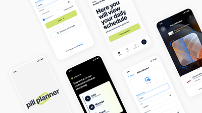 Medication planner App app design figma mobile mobile app mobile design ui uiux user interface ux web design