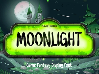 Moonlight – Game Fantasy Display Font branding cartoon children design display font font game gaming illustration movie poster youtube