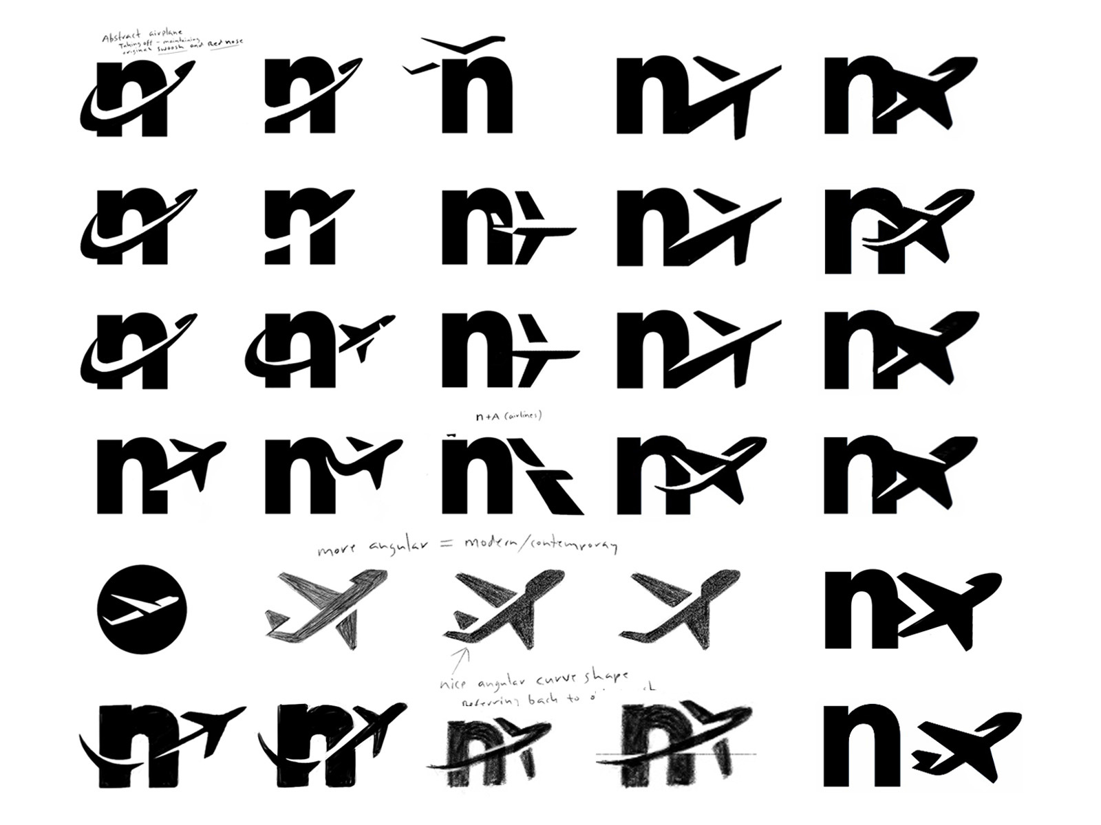 Sketch process airline airline logo brand design brand identity branding brandmark custom logo custom logo design identity identity design identity designer logo logo design logo designer logo mark logo sketch mark plane plane logo visual identity