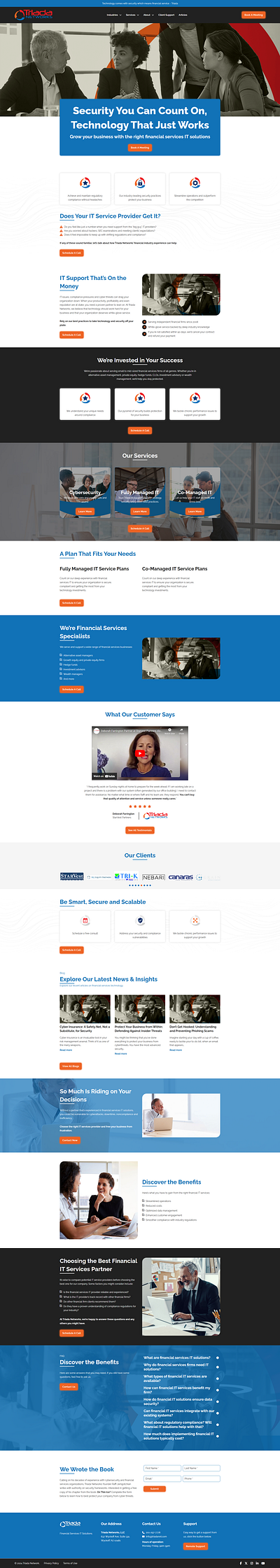 Triada Network WordPress Website