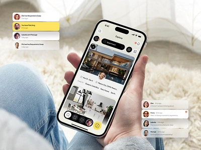 Apartment Rent App airbnb apartment rent app design booking filtering housing ios app mobile app mobile design mobile ui product design product listing property booking real estate rental business saas design search