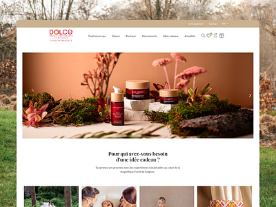 Dolce la Hulpe Giftshop branding elementor plesk shop ui ux web design website woocommerce wordpress