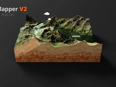 Create 3D Map with Blender add-on - Tutorial 3dmap addon blender download free generator heightmap icons map plugin