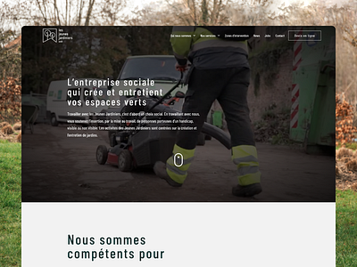 Les jeunes jardiniers branding design elementor logo plesk ui ux web design website wordpress