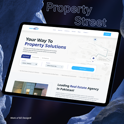 Property Street Home Page Redesigned app appdesign design landing page ui uiuxdesigner ux website design