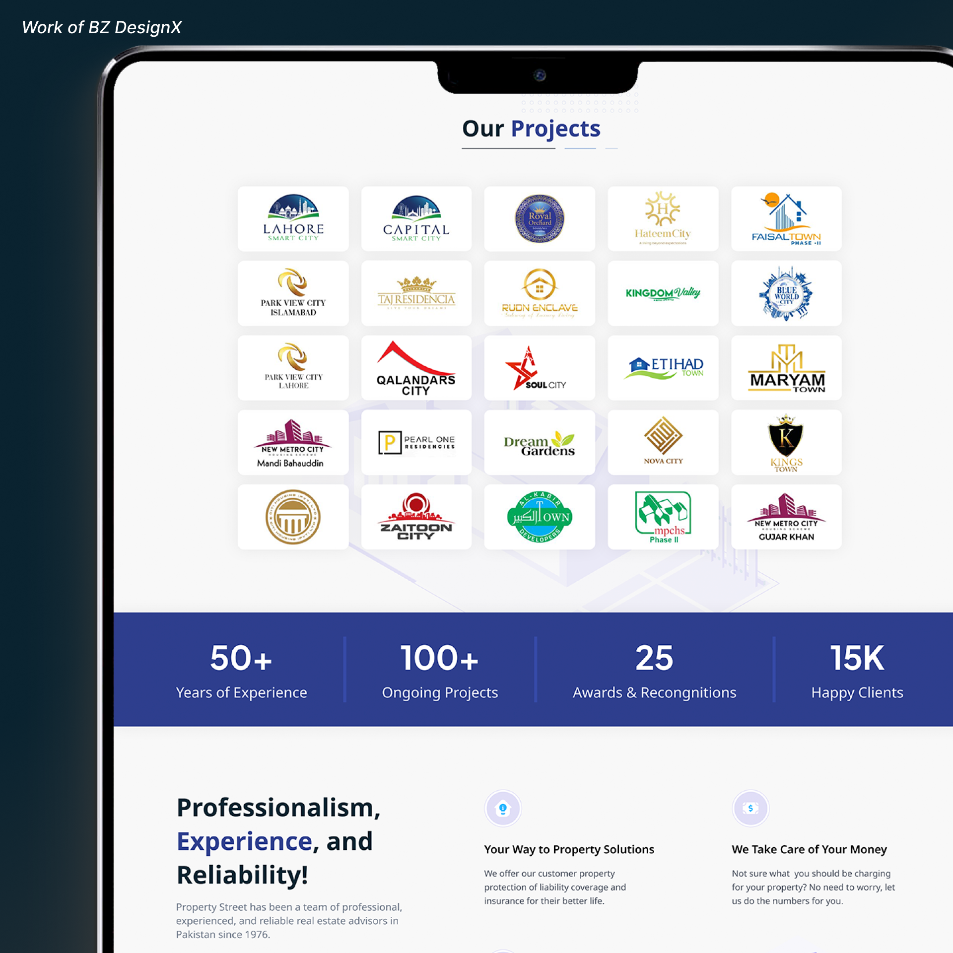Example of Property Street Website Redesign