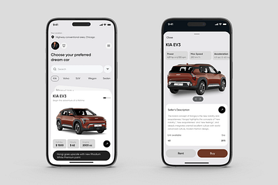 Car Rental App app design application design auto car car app car rental design interface ios mobile mobile app mobile app design mobile application product design rental app ui uiux ux