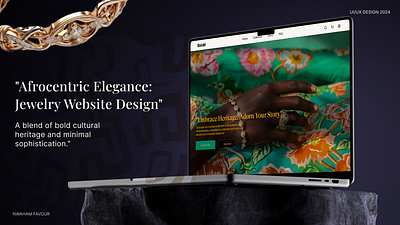 "Afrocentric Jewelry E-commerce Website" afrocentricdesign designinspiration figmadesign jewelrydesign sustainabledesign ui uiux userinterface webdesign ecommercewebsite