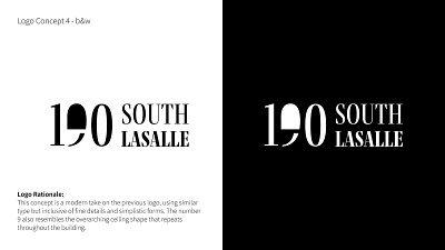 190 S LASALLE branding design illustration logo ui